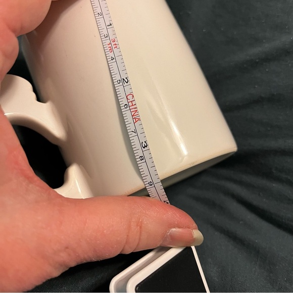 Vintage Easter Mug Coffee Tea Bunny Handle Two Rabbits Eggs Made in Japan White - Picture 7 of 7